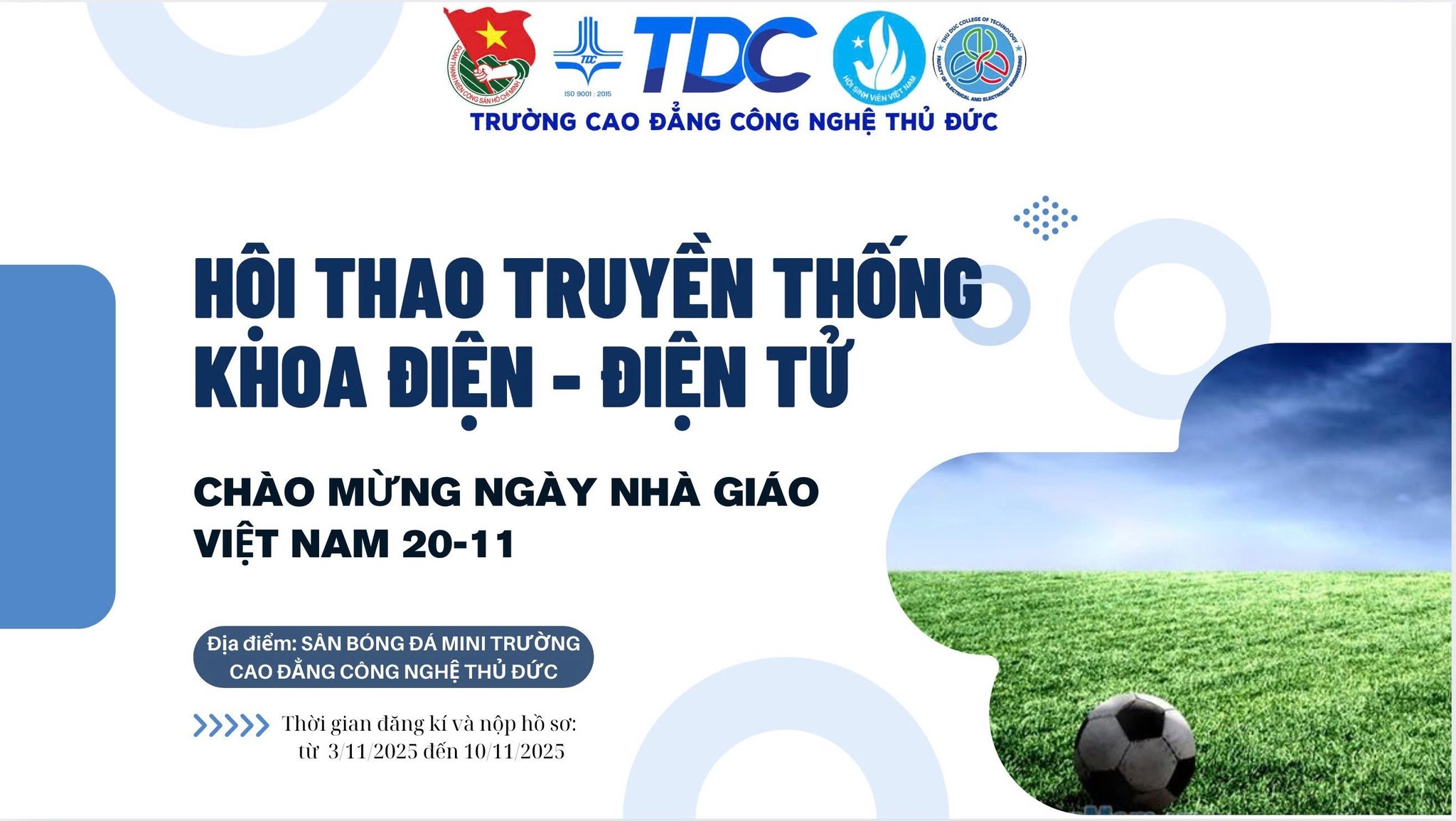 CHÀO MỪNG HỘI THAO TRUYỀN THỐNG KHOA ĐIỆN – ĐIỆN TỬ 2025
